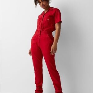 Dickies Red Workwear Jumpsuit